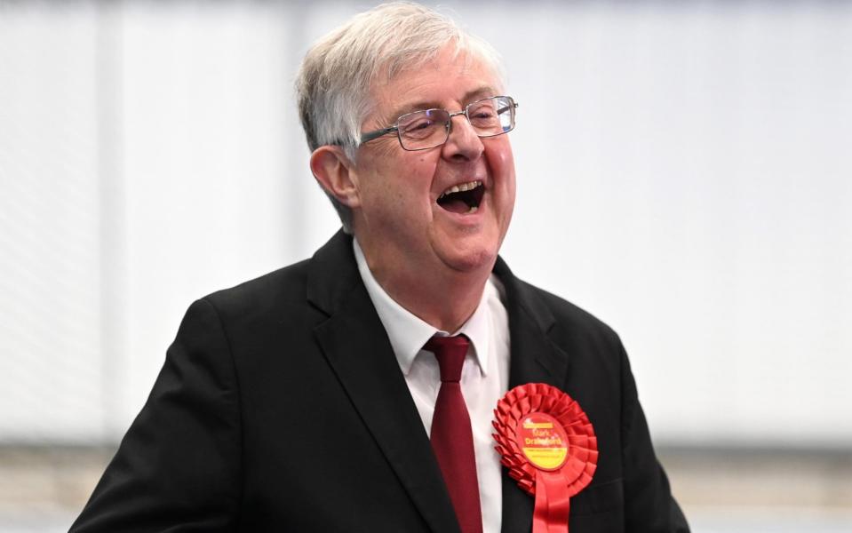 First Minister of Wales, Mark Drakeford smiles after winning the Cardiff West constituency - Matthew Horwood/Getty Images Europe