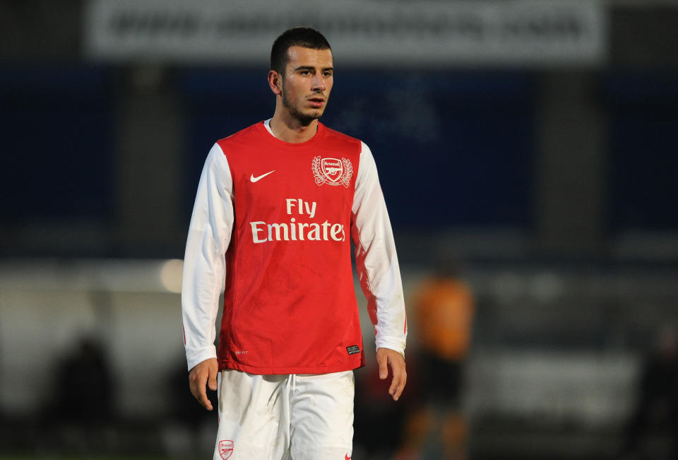 Ozyakup features for the Arsenal reserves in a game against Wolves