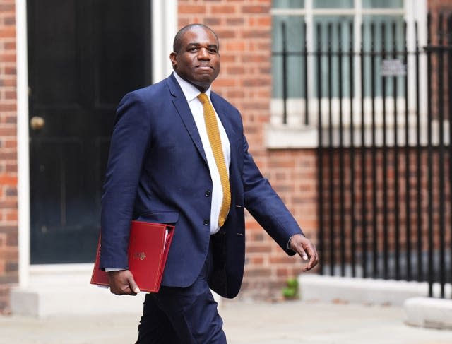 David Lammy at Downing Street 