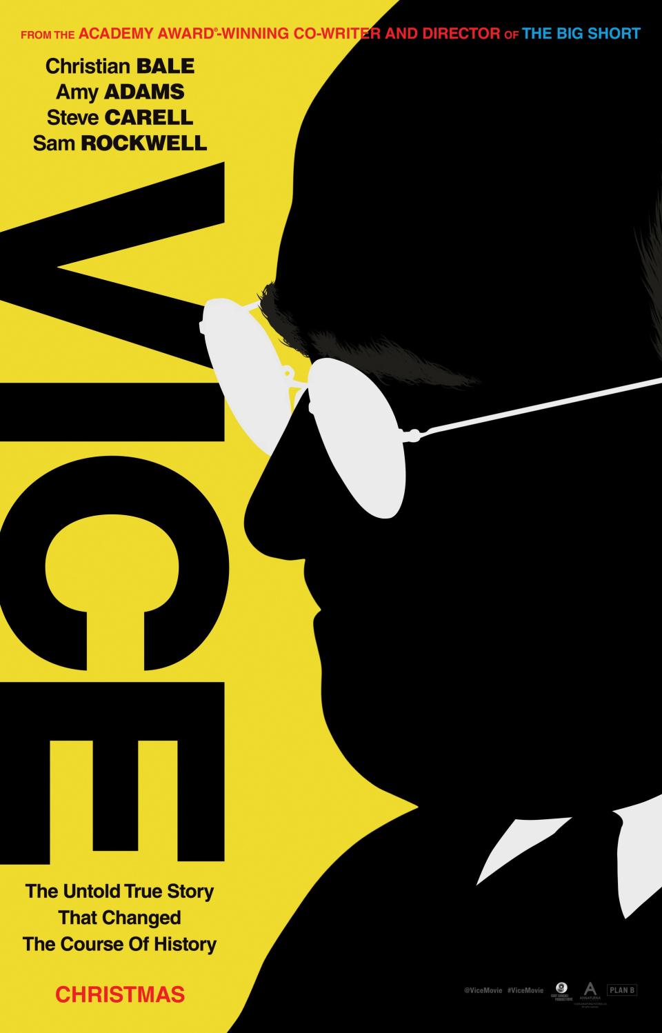 VICE, US advance poster, 2018. © Annapurna Pictures /Courtesy Everett Collection