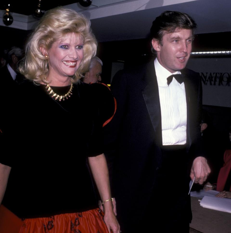 Donald Trump and Ivana Trump attend Palm Beach Ball on October 22, 1985 at Sotheby's in New York City - Ron Galella/Palm Beach Ball