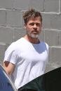 Brad Pitt was pictured on 4th July sporting a buffer figure.