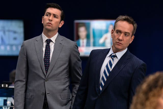 <p>Macall B. Polay/HBO</p> Matthew Macfadyen and Nicholas Braun in 'Succession'