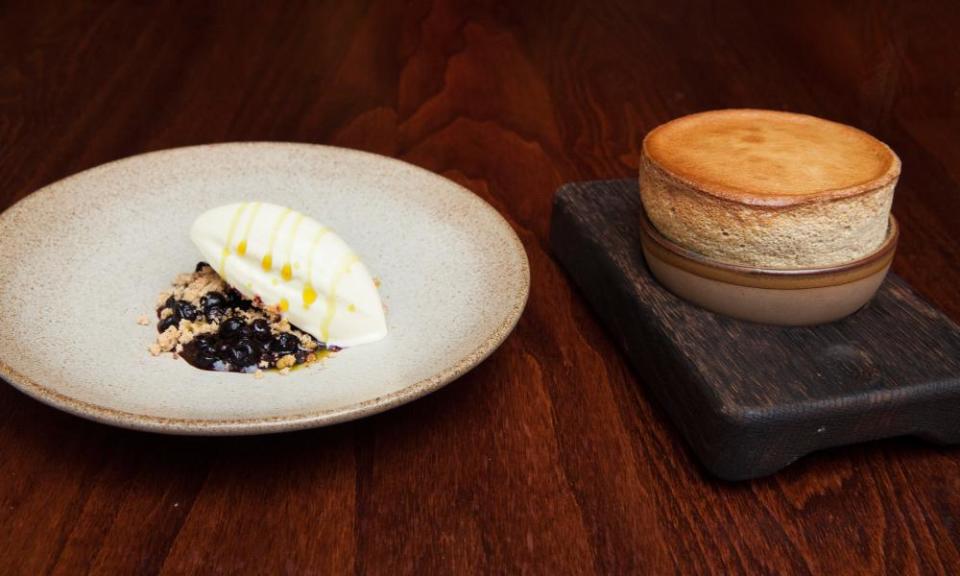 Cep souffle with pine-needle ice-cream.