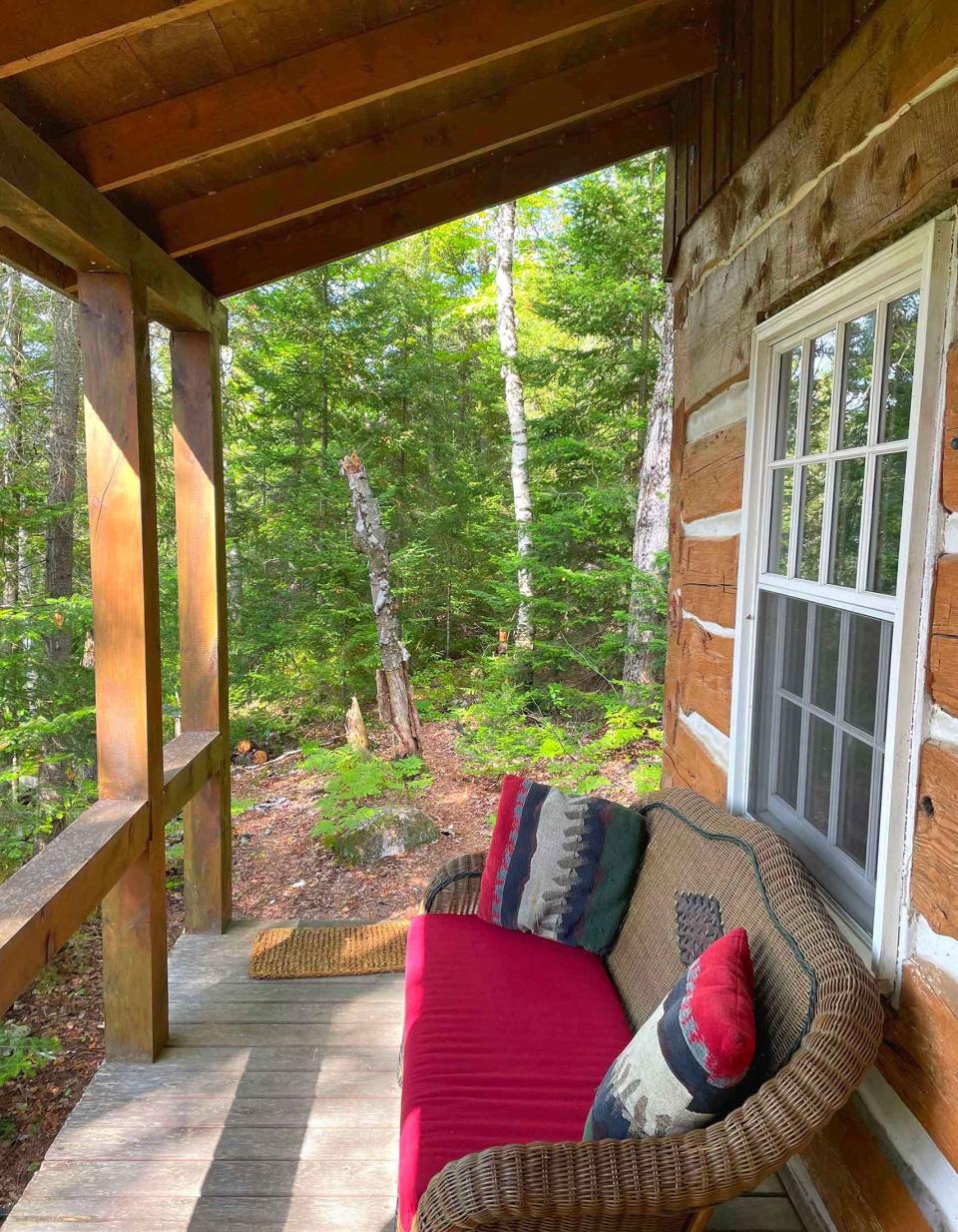 Deck on Inglis Island cottage