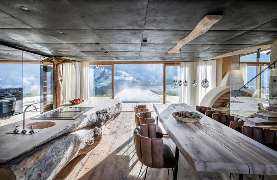 Otherworldly Wood Kitchen