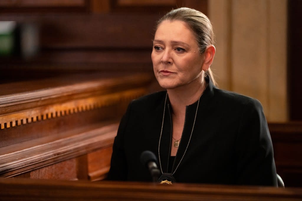 LAW & ORDER -- "Castle In The Sky" Episode 23011 -- Pictured: (l-r) Camryn Manheim as Kate Dixon -- (Photo by: Virginia Sherwood/NBC via Getty Images)