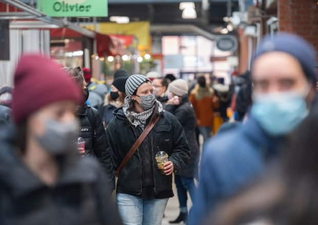 Face masks are mandatory while shopping in Quebec, and officials are still unable to say when such measures will be lifted despite the aim to vaccinate everybody by June 24.