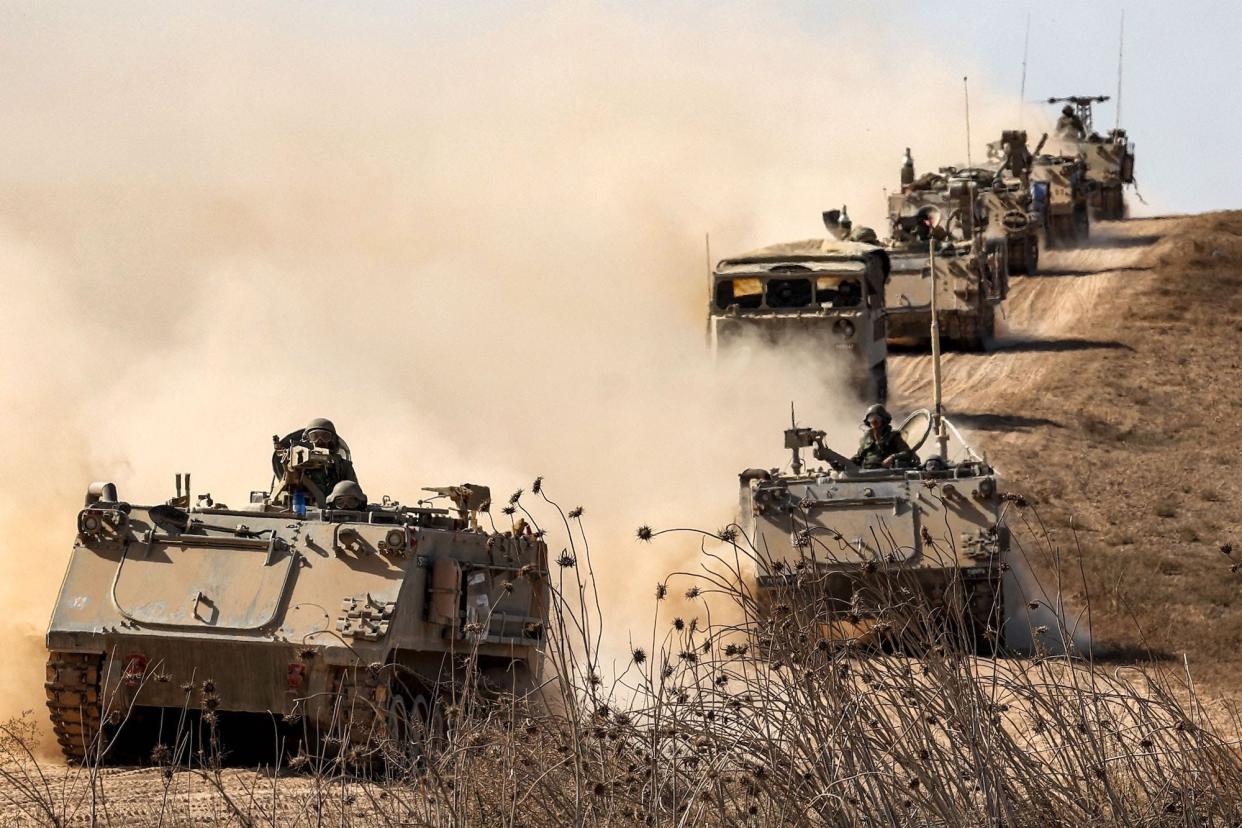 Israeli army infantry fighting vehicles