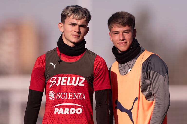 Santiago López y Tomás Parmo, dos de los juveniles con proyección que tiene Independiente en su plantel