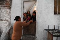 Soup kitchen in the working-class neighbourhood Villa Fiorito, Buenos Aires