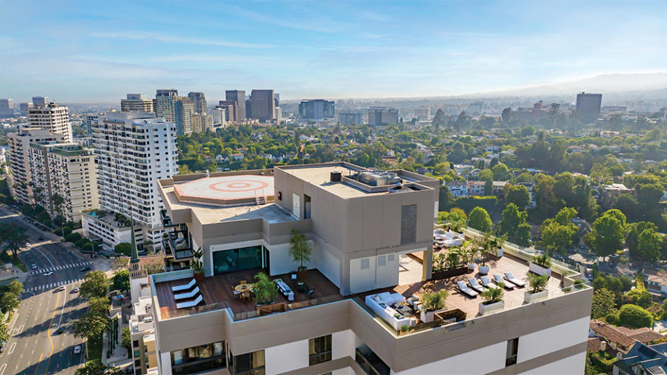 L.A. penthouse outdoor terrace 