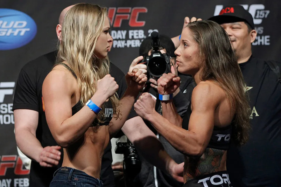 When Ronda Rousey, Liz Carmouche become first women to fight in UFC