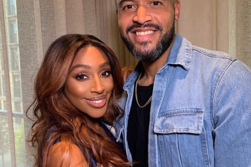 Alexandra Burke and Darren Randolph