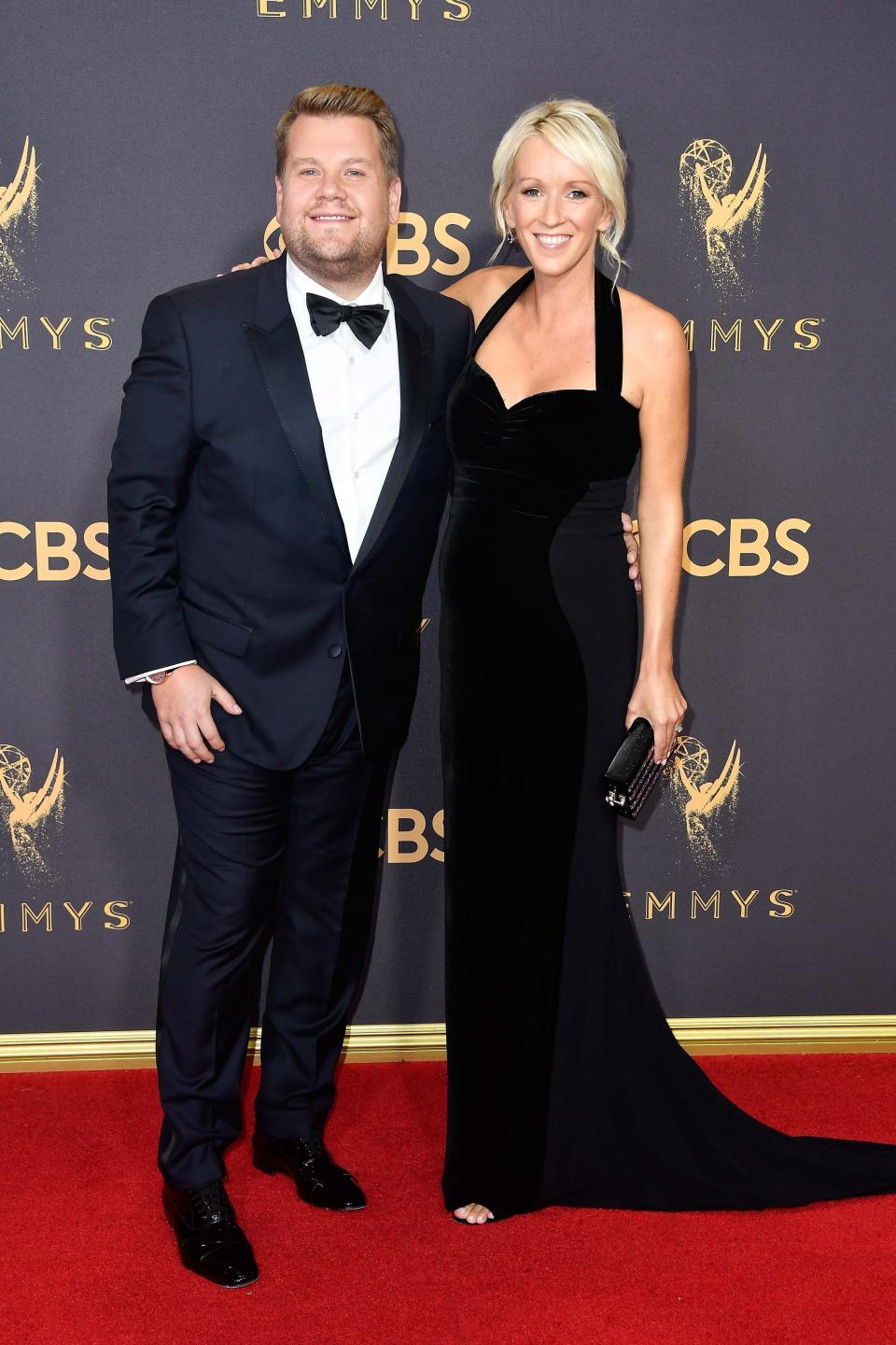 James Corden and Julia Carey