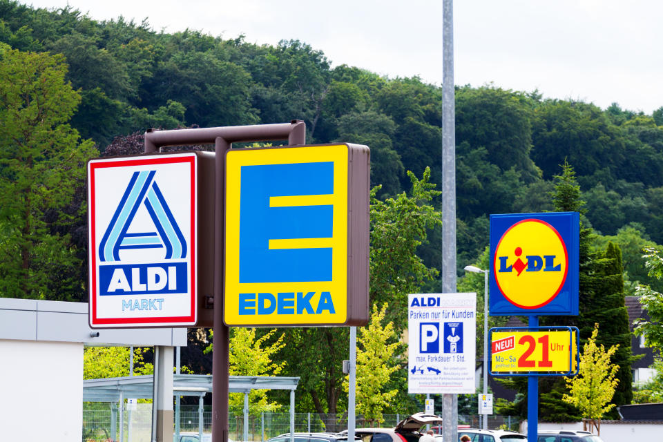 Der Name „Aldi“ setzt sich aus den Anfangsbuchstaben zweier Worte zusammen: Den Nachnamen der Gründer „Albrecht“ und das Supermarktkonzept „Discount“ (Bild: Getty)