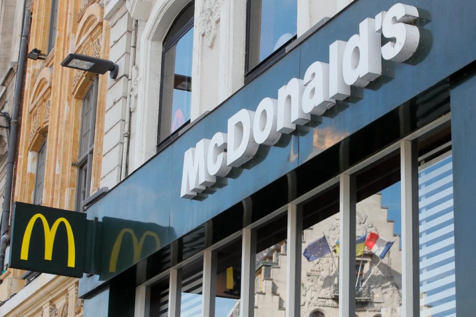 UberEats will not deliver McDonald’s food to schools in a bid to protect the health of young people (AP)