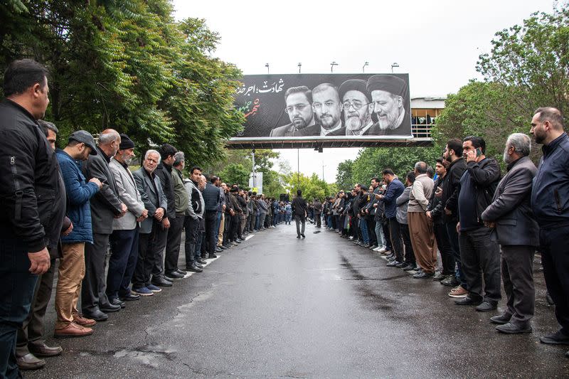 A funeral ceremony for Iran's late President Raisi in Tabriz