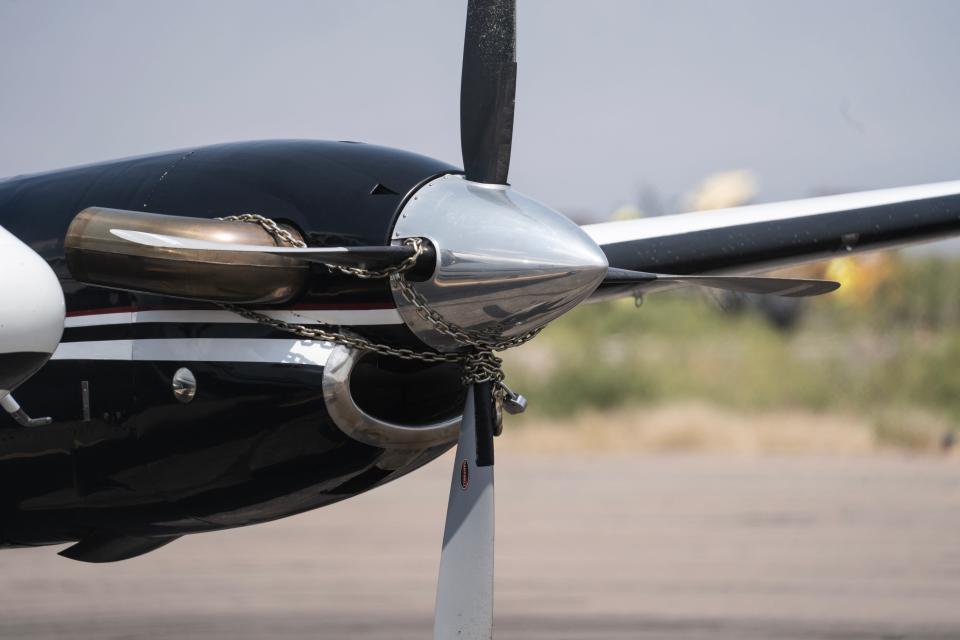 A Beechcraft jet landed at Dona Ana County International Jetport in Santa Teresa, New Mexico, on Thursday, July 25, 2024, with Ismael "El Mayo" Zambada on board.