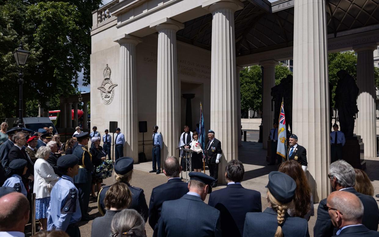 Bomber Command memorial service - Hollie Adams for The Telegraph