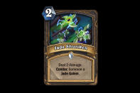 <p>Rogues are getting in on the Golem action, too. Much like Jade Lightning, this Shuriken is a reasonably costed removal spell that has the potential to snowball a Golem into something huge. </p>