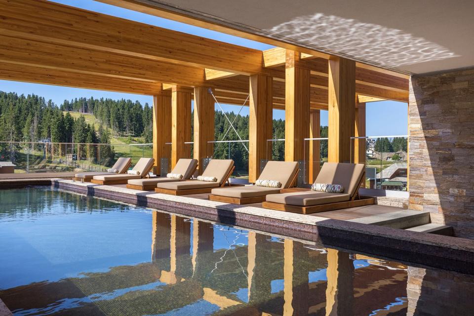 The pool at Viceroy Kopaonik Serbia