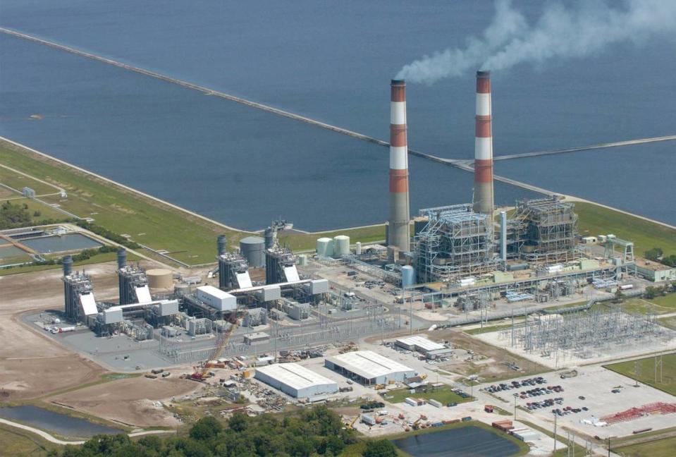 FPL might close the Manatee power plant in Parrish ahead of Hurricane Ian because of high winds, Eric Silagy, president and CEO of Florida Power & Light Company said Tuesday afternoon during a statewide press briefing.. File photo from 4-13-05