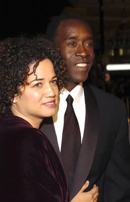 Bridgid Coulter and Don Cheadle at the Hollywood premiere of Warner Bros. Ocean's Twelve