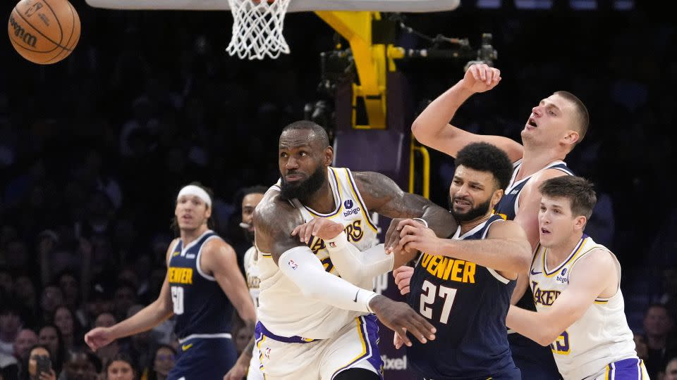 Murray and the Nuggets put an end to LeBron James' 21st season. - Mark J. Terrill/AP