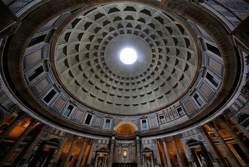 FILE PHOTO: An interior view of the ancient Pantheon in downtown Rome