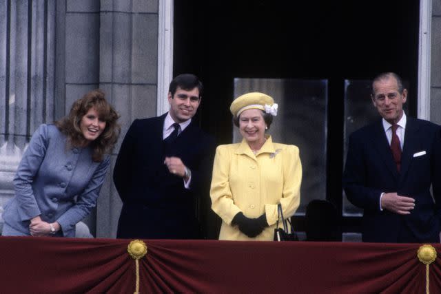 David Levenson/Getty Sarah Ferguson, Prince Andrew, Queen Elizabeth and Prince Philip in 1986.