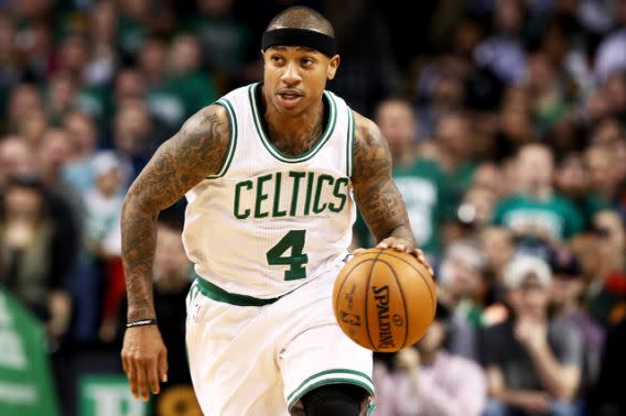 Isaiah Thomas of the Boston Celtics. (AFP Photo])