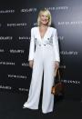 <p>Kerri-Anne looked gorgeous in a white body-suit and finished off her look with a metallic Chanel bag.</p>