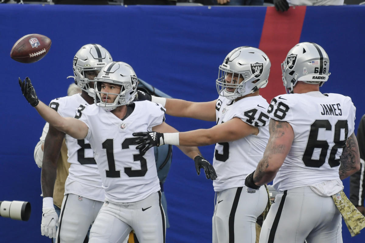 Raiders WR Hunter Renfrow has caught 78 percent of his targets since 2020