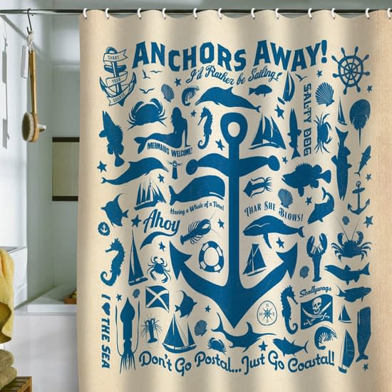 Sail Away Shower Curtian