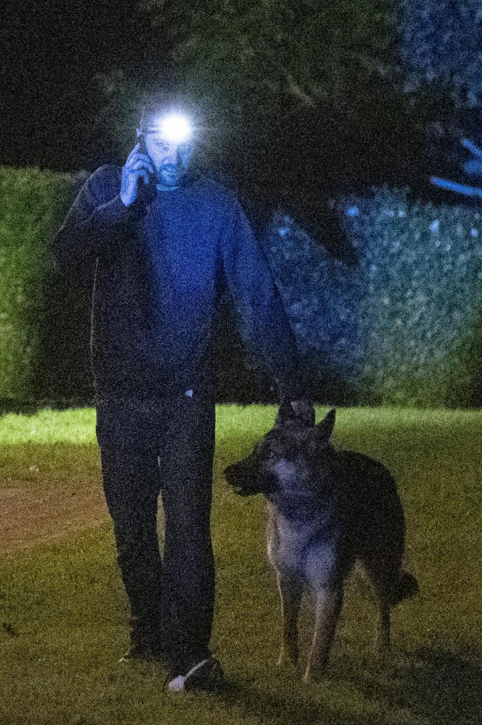 William Herron with Koba (Liam McBurney/PA) (PA Wire)