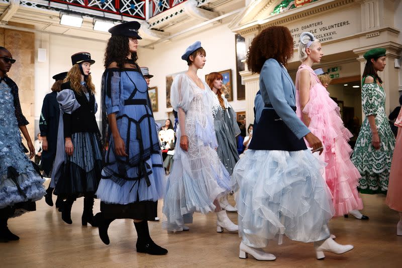 The Bora Aksu catwalk show at London Fashion Week