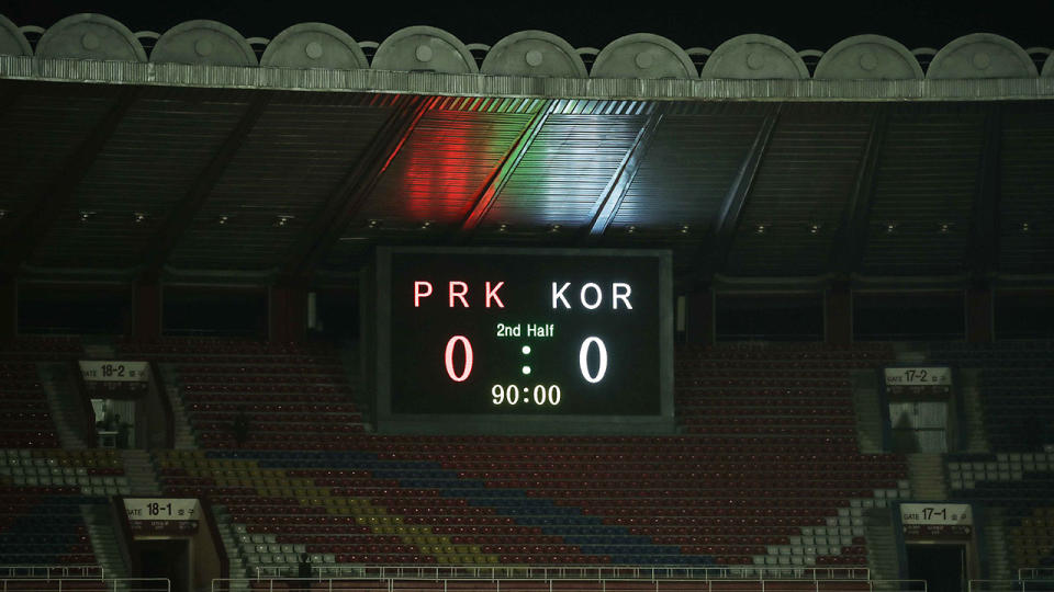 North Korea's historic match against South Korea ended in a goalless draw.