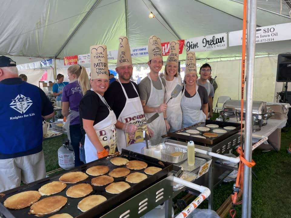 Residents in Centerville, Iowa, broke a Guinness World Record on Saturday for the most pancakes served at a single time (14,280).