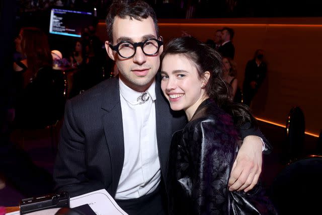 getty Jack Antonoff and Margaret Qualley at the Grammys