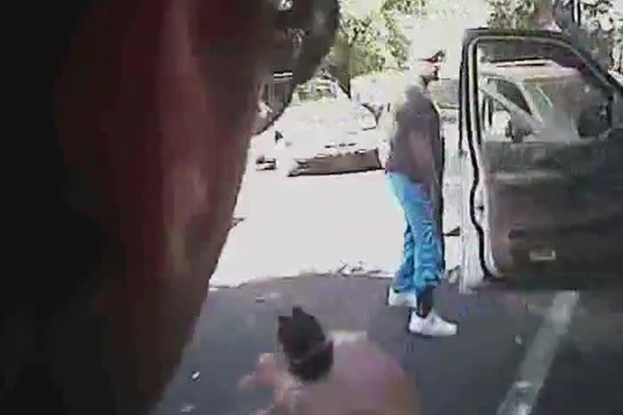 Body camera footage was today released of the police shooting that killed Mr Scott