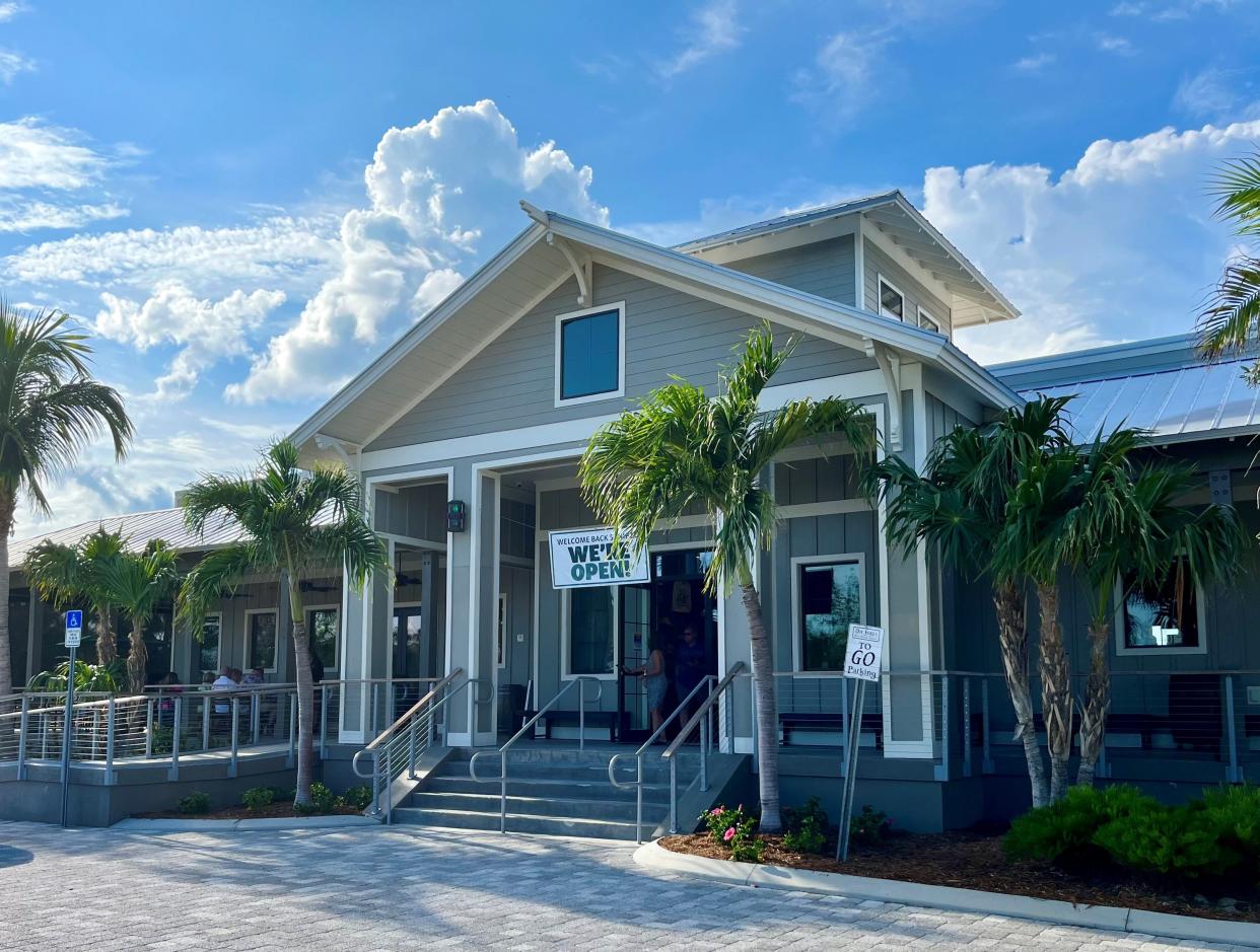 Doc Ford's on Sanibel was closed Wednesday, Dec. 13, while a movie was being filmed in its Tarpon room.