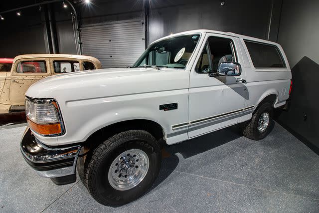 <p>Courtesy of the Alcatraz East Museum</p> The Ford Bronco used in the infamous O.J. Simpson chase