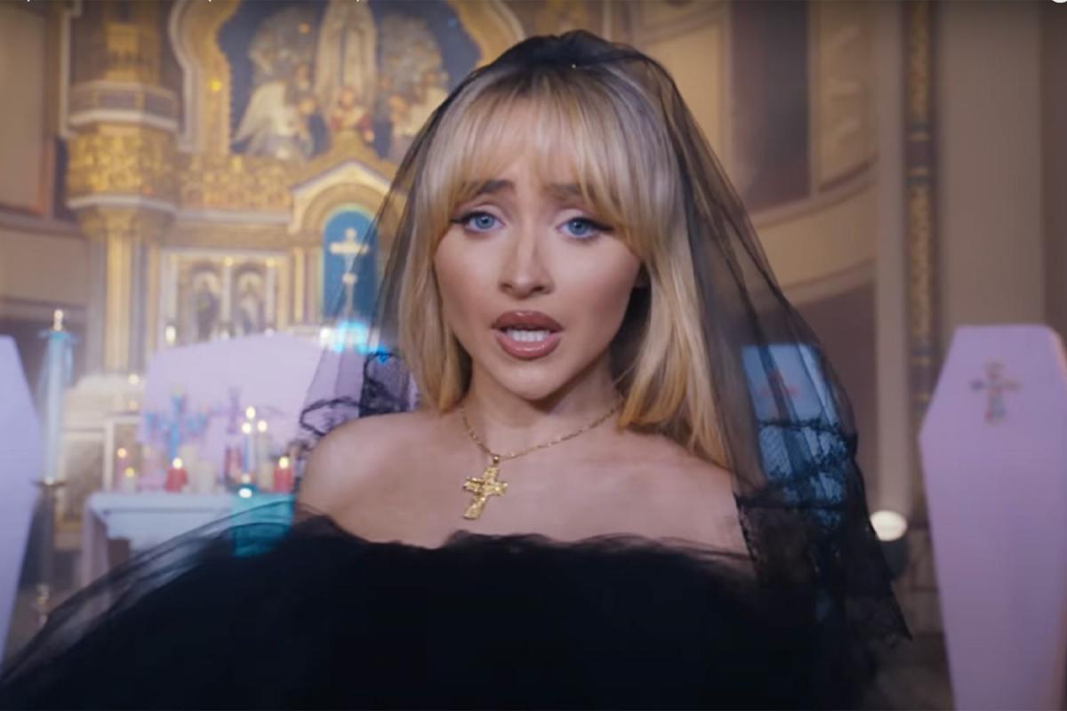 Sabrina Carpenter Reacts as Music Video Filmed in Catholic Church ...