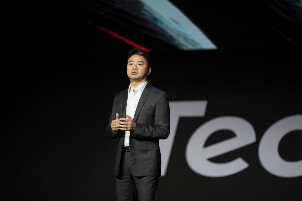 Liu Qiangdong, or Richard Liu, founder of JD.com, or JD, speaking at an event in 2017.