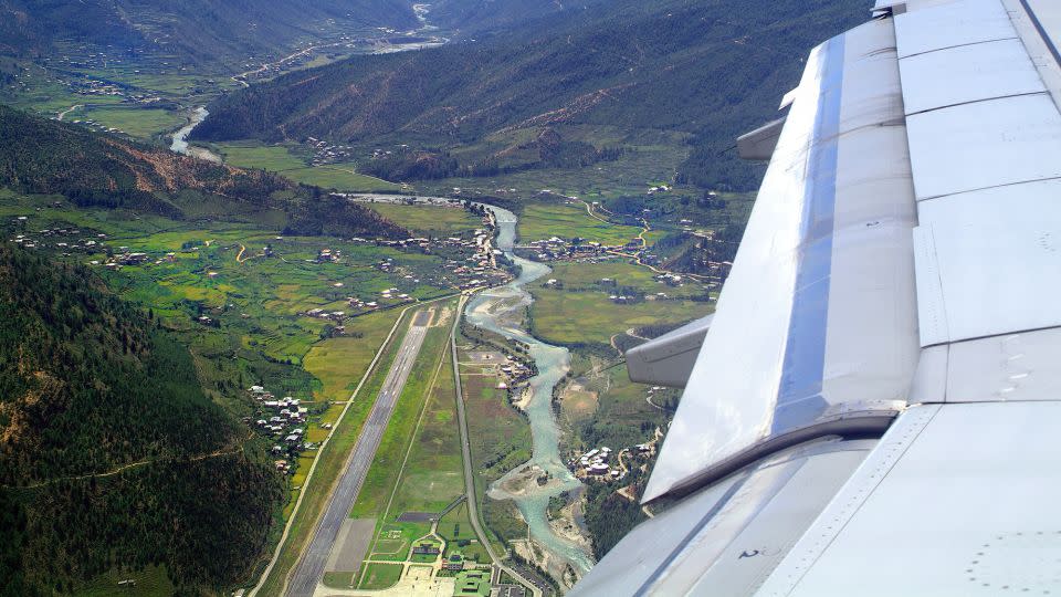 An aerial view of the landing approach to PBH. - fotofritz16/iStockphoto/Getty Images