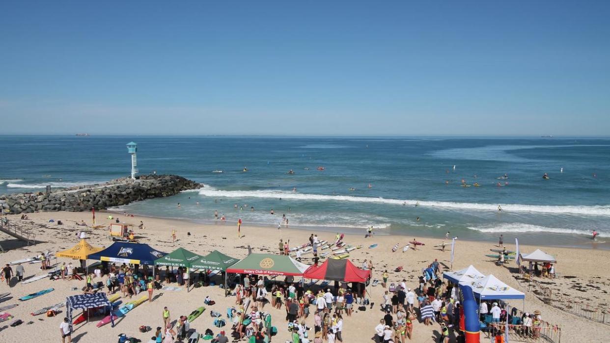 It's not yet known when the popular beach will reopen. Photo: Mullaloo SLSC