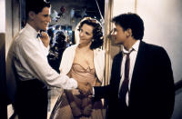 <p>Here, Marty (Michael J. Fox) is introducing his parents to one another in order to ensure his existence in the future. Mom Lorraine (Lea Thompson) is wearing a classic strapless pink prom dress that is stylish through the ages. (Photo: Everett Collection) </p>