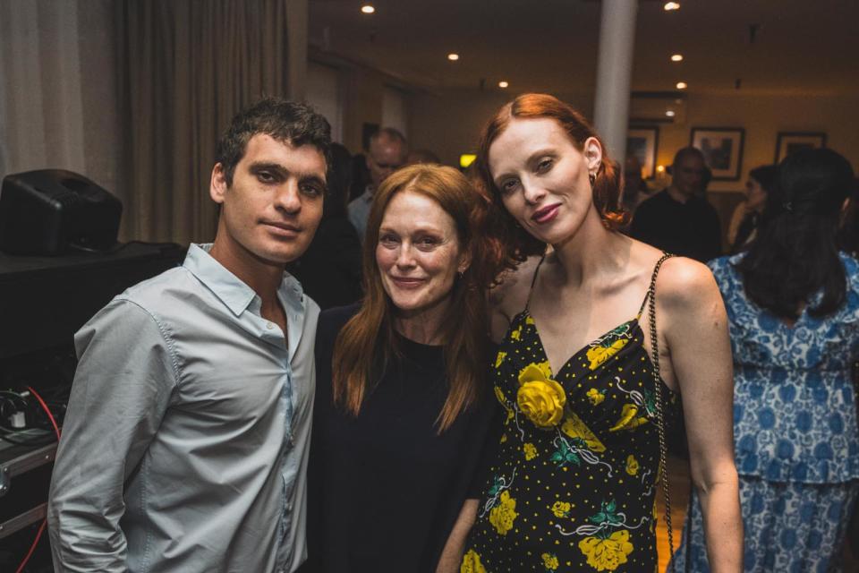 Gus Wenner, Julianne Moore, and Karen Elson at The Soho Sessions.