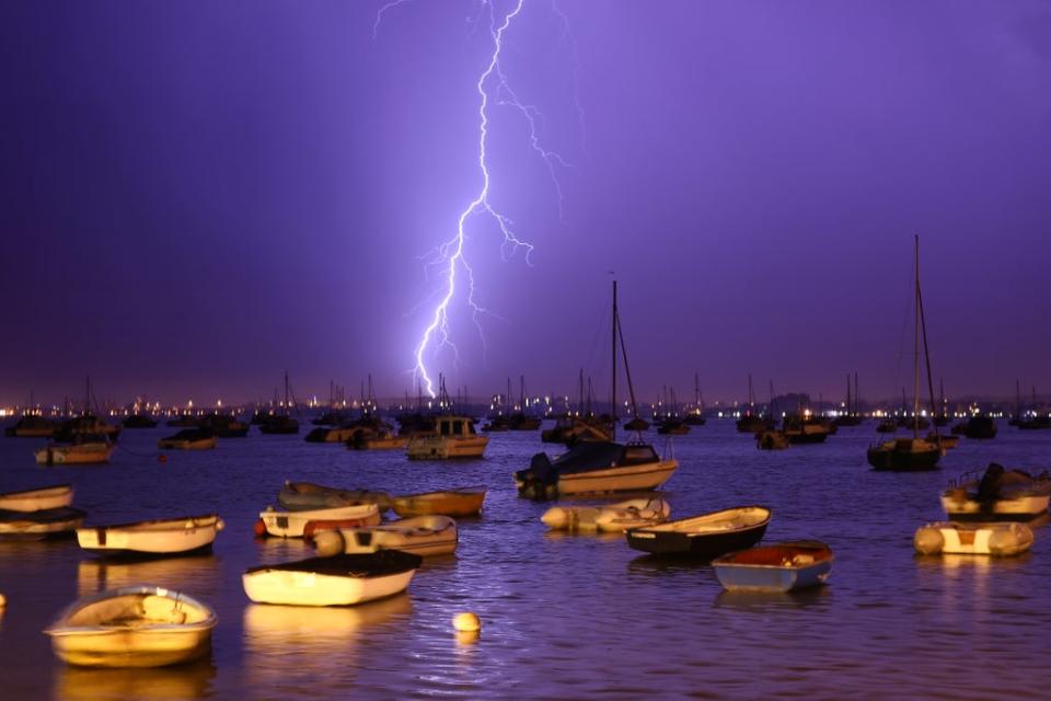 A thunderstorm warning his been issued across parts of southern England following days of warm weather (Getty Images)